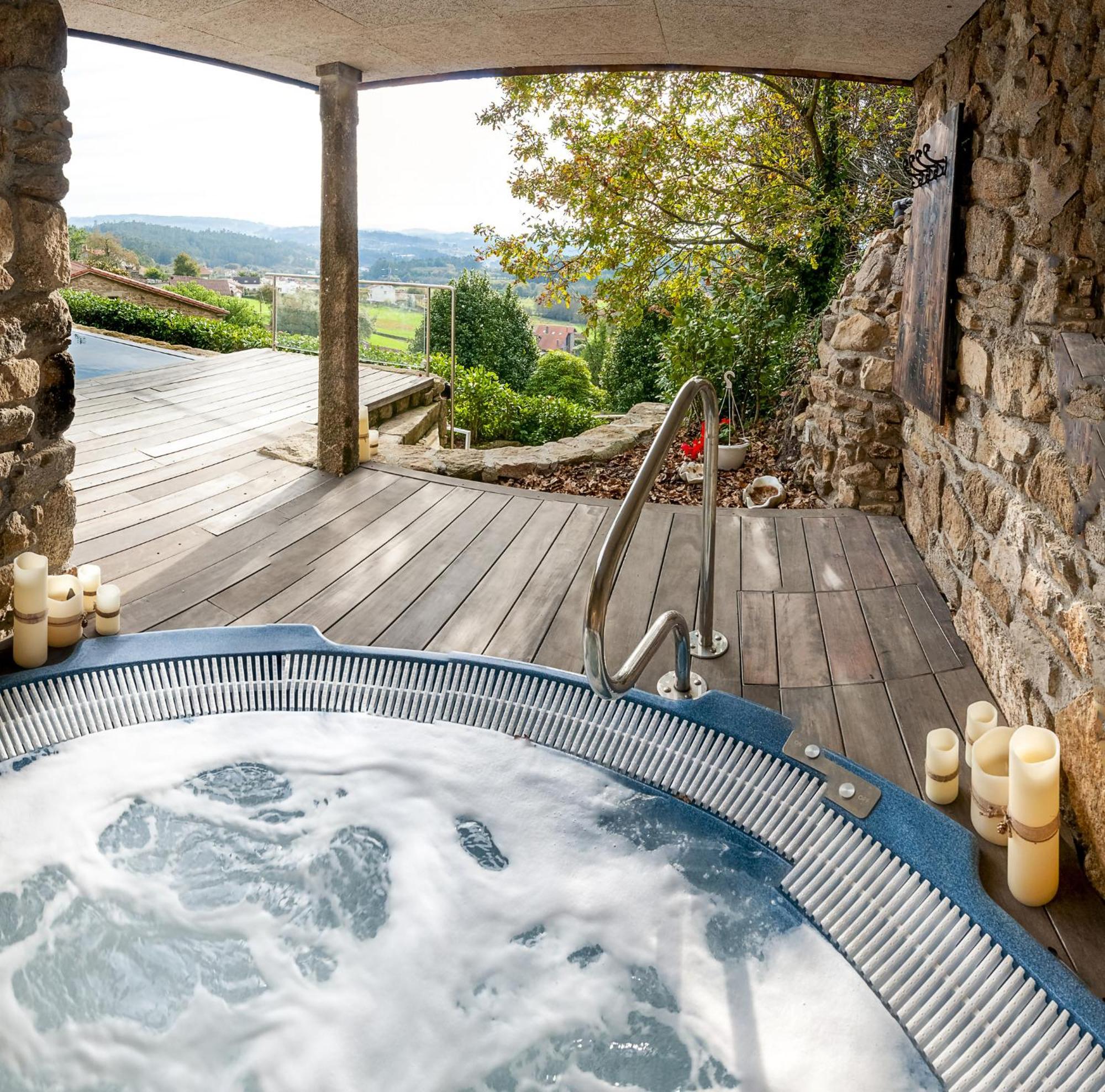 Casa Do Cebro Casa Con Piscina Y Jacuzzi Privados Villa Santiago de Compostela Exterior foto